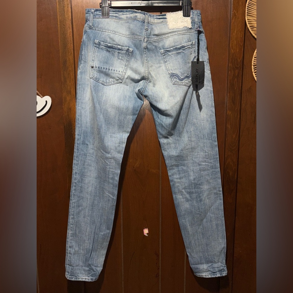 Replay Classic Light Blue Skinny Jeans for Women NWT - Picture 9 of 11